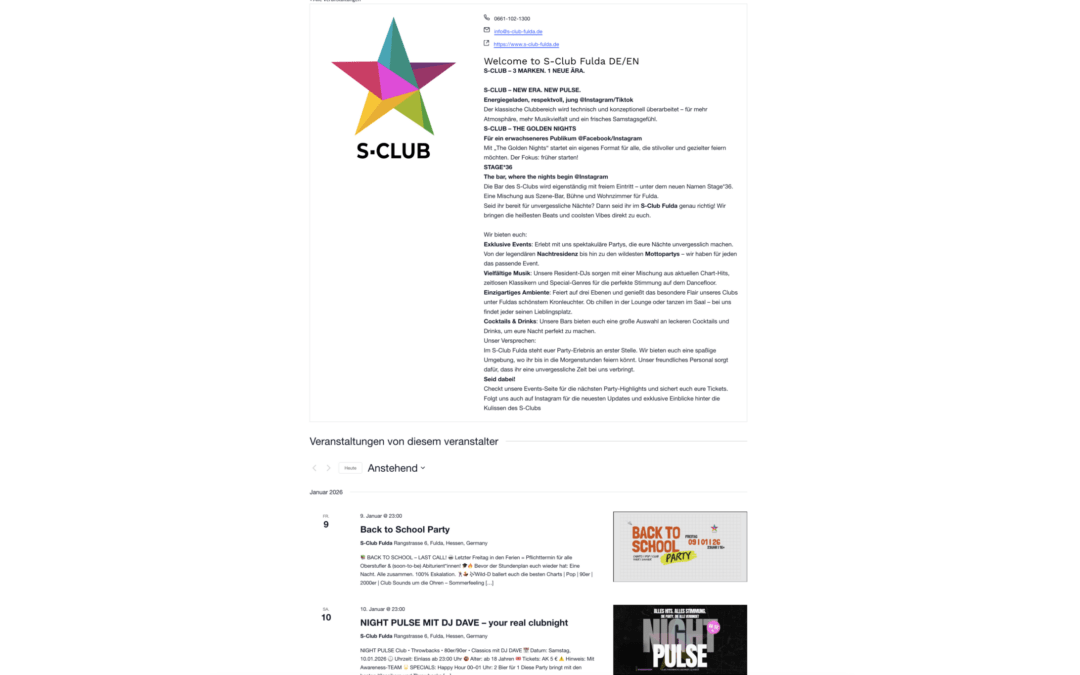 Eure Mini-Website auf oh.events