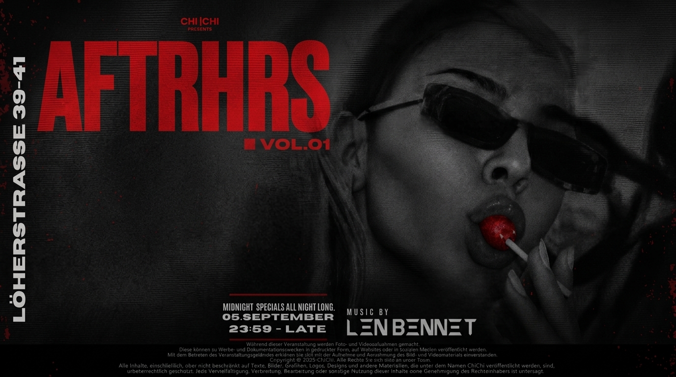 AFTRHRS Vol.01 – Len Bennet in der Chi|CHI Lounge Fulda, 05. September 2026